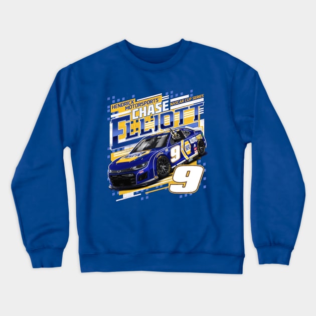 Chase Elliott NAPA Draft Crewneck Sweatshirt by ganisfarhan